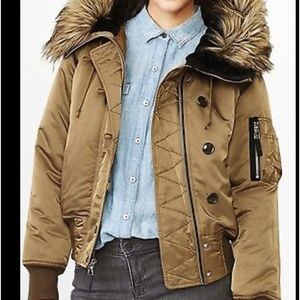 GAP SNORKEL JACKET, women’s Medium Tall, light brown